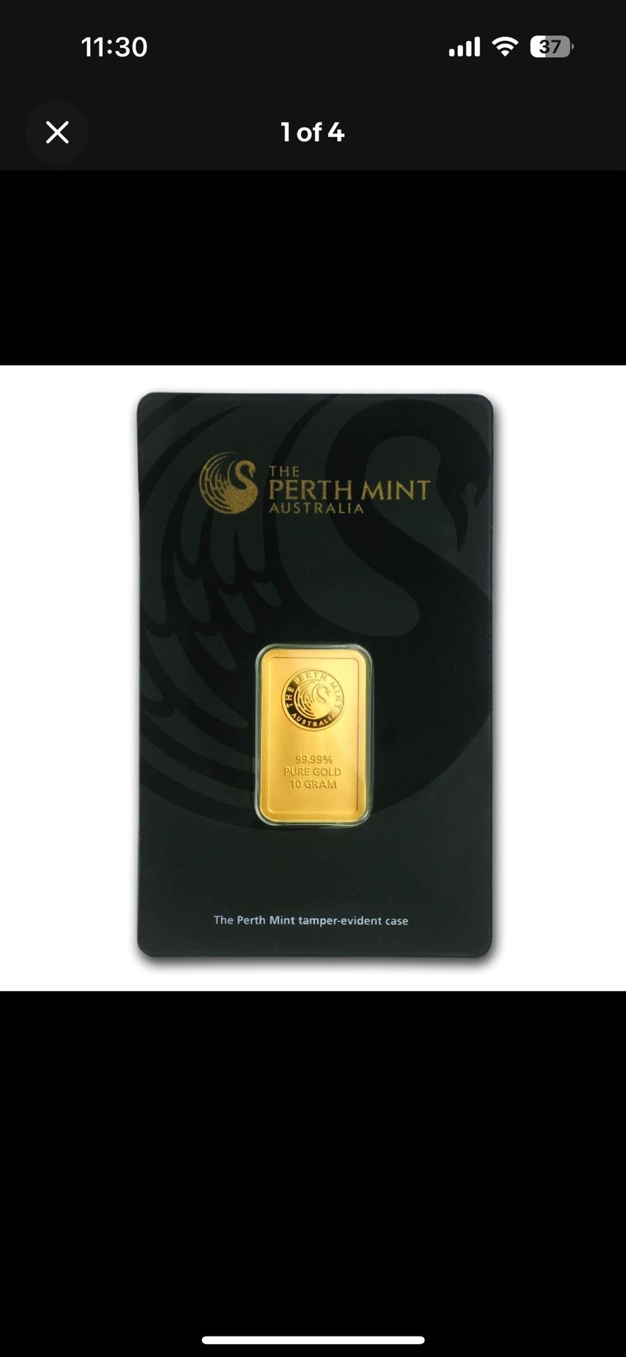 10 Gram Perth Mint Gold Bar Sealed With Assay Card