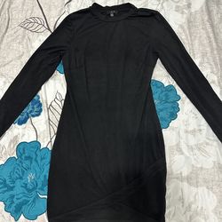 Small Black suede dress