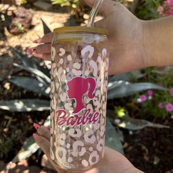 Barbie 20oz Libbey Glass Cup