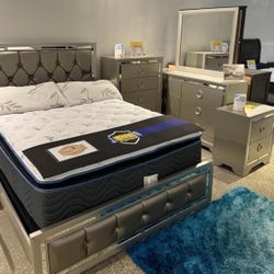 Summer Blowout Sale. Beautiful Jasmine Bedroom Set Now Only $699. Easy Finance Option. Same Day Delivery.