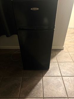 Costway Black Mini Fridge with Freezer