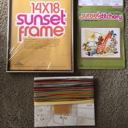 Complete Stitchery Kit With Frame