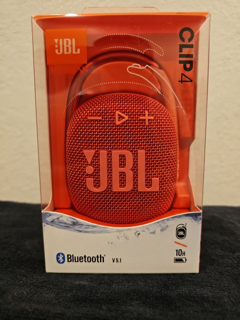 JBL Personal Portable Speaker Red NWT 