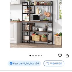Kitchen Bakers Rack / Microwave Stand - 43" Wide