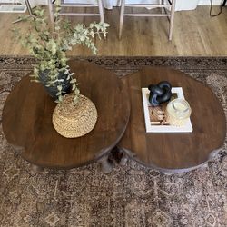 Solid Wood Coffee Table Set
