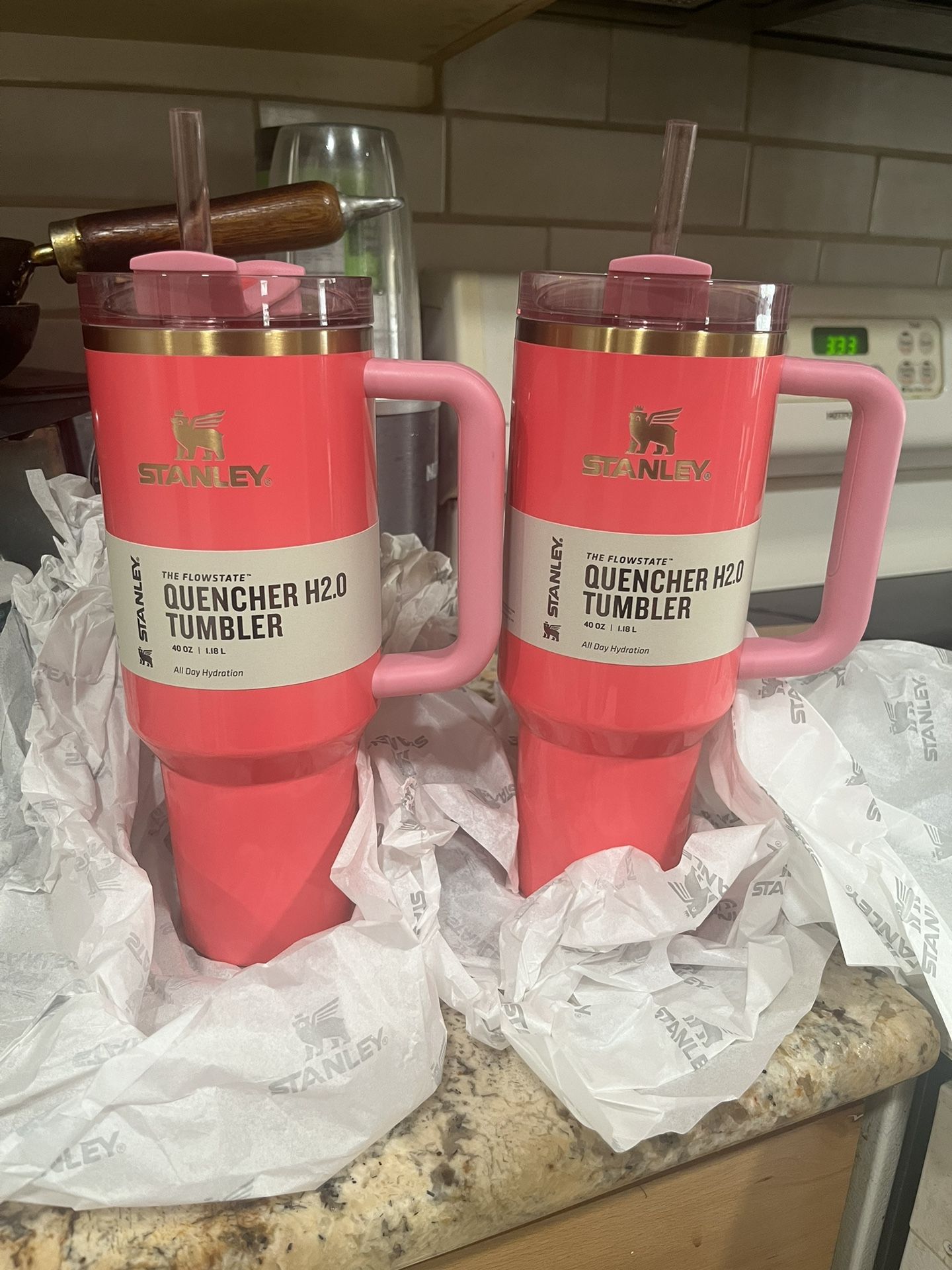 Stanley The Quencher H2.0 Flowstate 40oz Tumbler - Pink Dust for Sale in  Corpus Christi, TX - OfferUp