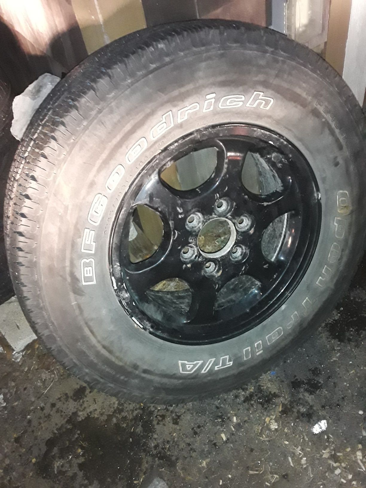 P245/70 R16 BF Goodrich Open Trail Tire and Rim