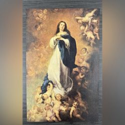 Bartolomé Esteban Murillo The Immaculate Conception Vintage Fine Art Print 30’s USA Printed Antique Spain/Spanish School Collectible 
