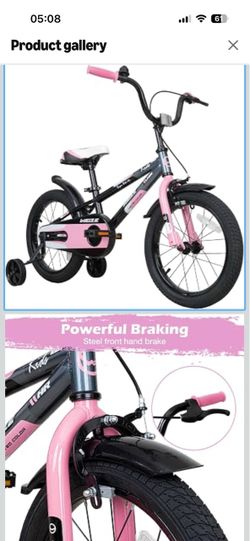 NEW 16” Kids Bike – Pink/Black