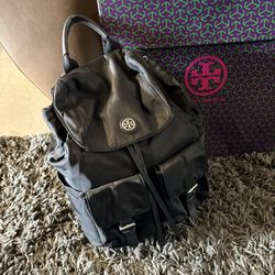 Tory Burch Backpack  Black Medium Size Like New 