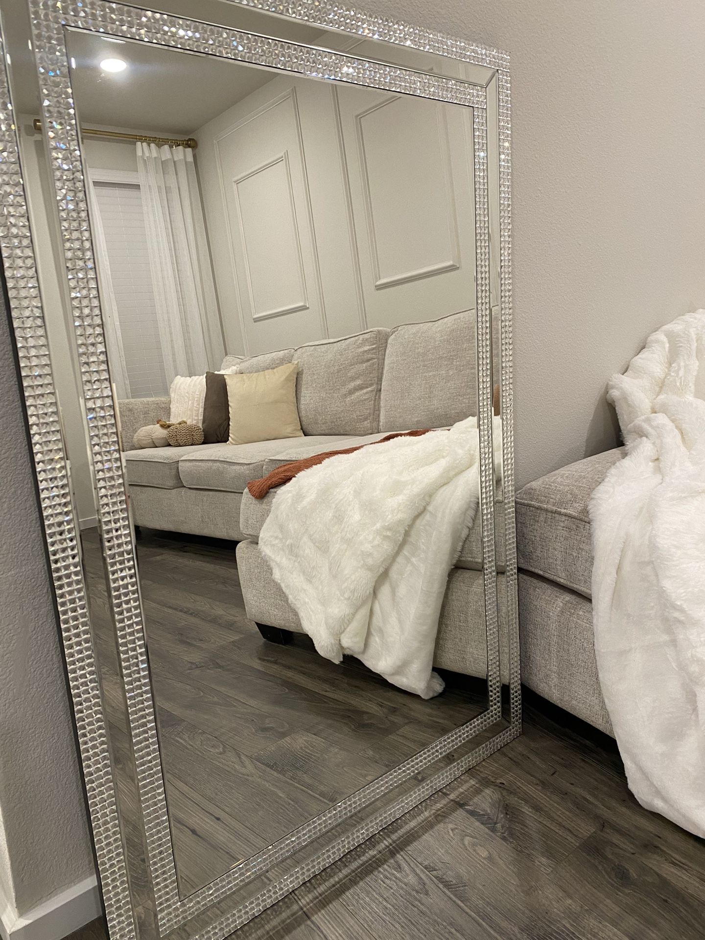 Vanity Rhinestone Mirror