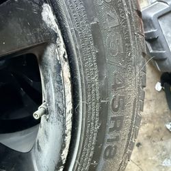 3 Wheels and 1 just the rim “Aluminum”