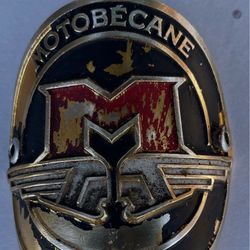 Vintage Motobecane Head Badge – Original Metal Emblem (France)
