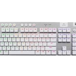 Logitech - G915 X LIGHTSPEED Full-size Wireless Mechanical GL SILVER Tactile