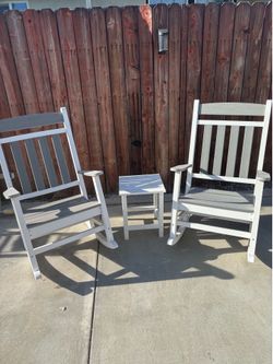 Outdoor Chairs and side table