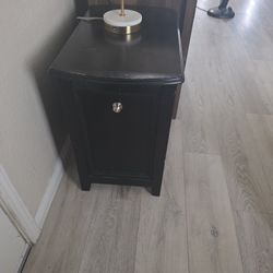 Nightstand with lamp