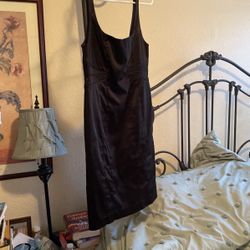 LBD Little Black Dress Satin New