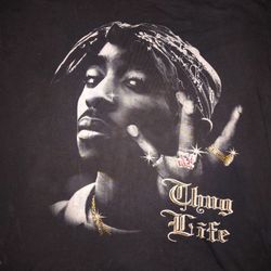 Rare Vintage Tupac  'Thug Life' Big N Tall 4xl