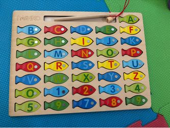 Alphabet fish magnet
