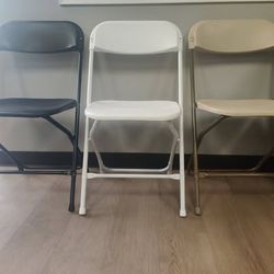 Plastic Folding Chairs - Brand New, $10 Each