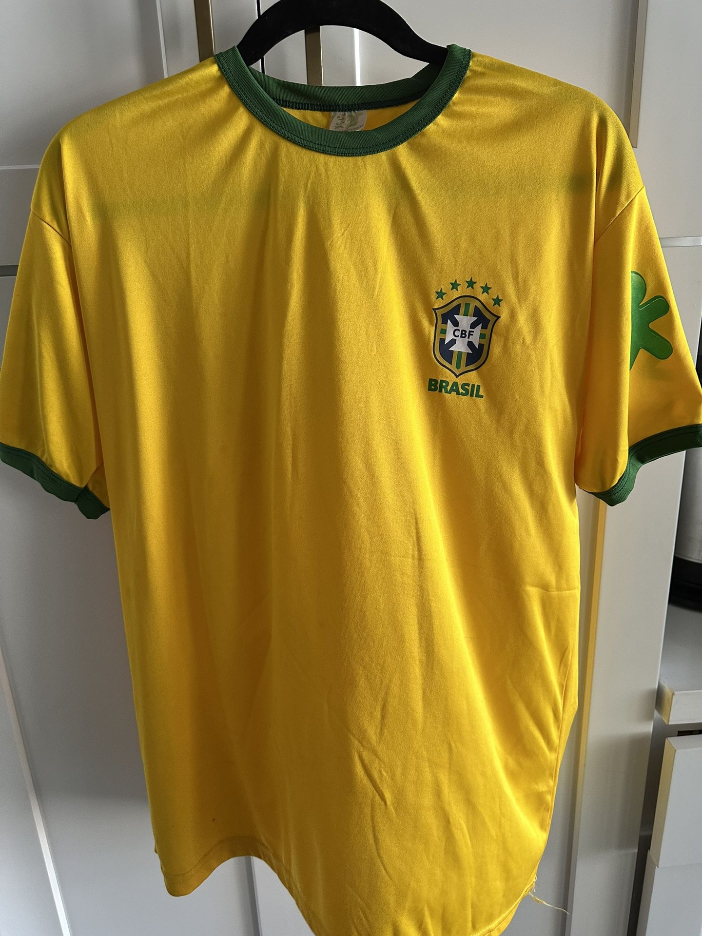 Vintage CBF Brasil Soccer Team Club Jersey Large World Cup - Camiseta Express