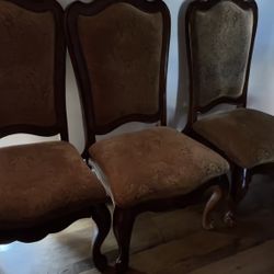 Large Round Table 6 Chairs 