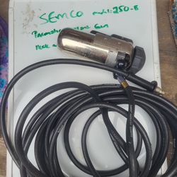 SEMCO Pneumatic Sealant Gun Model 250-B No Handle, Unused W/ 25' Hose