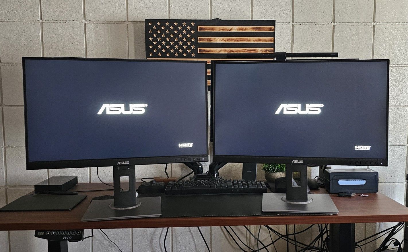 Two 27inch ASUS ProArt Display 1440p Computer Monitors PA278QV