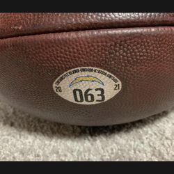 Justin Herbert Los Angeles Charger Football Game Used 