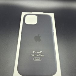 Apple iPhone 15 Silicon Case Black MT0J3ZM