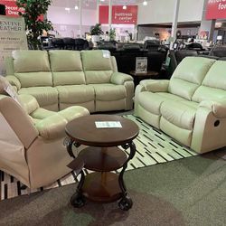 Cream 2 Piece Sofa And Loveseat Set 