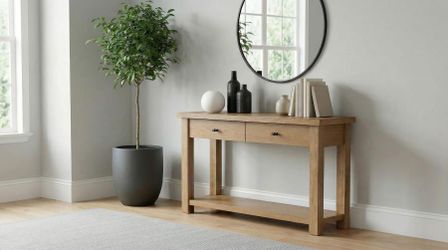 Console Table Golden Oak finish, New Especial price 