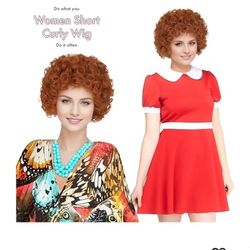 Red Orange Wig