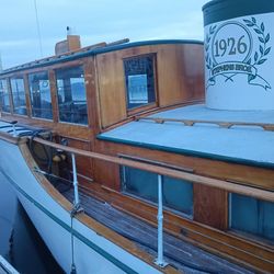 1926 Stevens Brothers 45 ft wooden yacht called Stardust