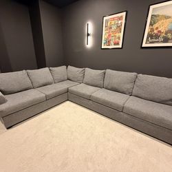 Gray Living Spaces Sectional