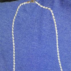 925 STERLING SILVER DIAMOND CUT ROPE CHAIN