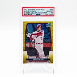 2023 Bowman Chrome Shohei Ohtani Yellow Mojo /75 PSA 10