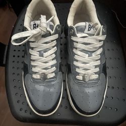 grey bape shoes sz 8