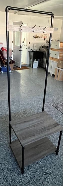 Entry Way Coat Hanger & Shoe Rack