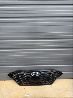 HYUNDAI SONATA ORIGINAL FRONT GRILLE BLACK WITH EMBLEM 2021-2023