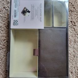 Faux Leather Valet