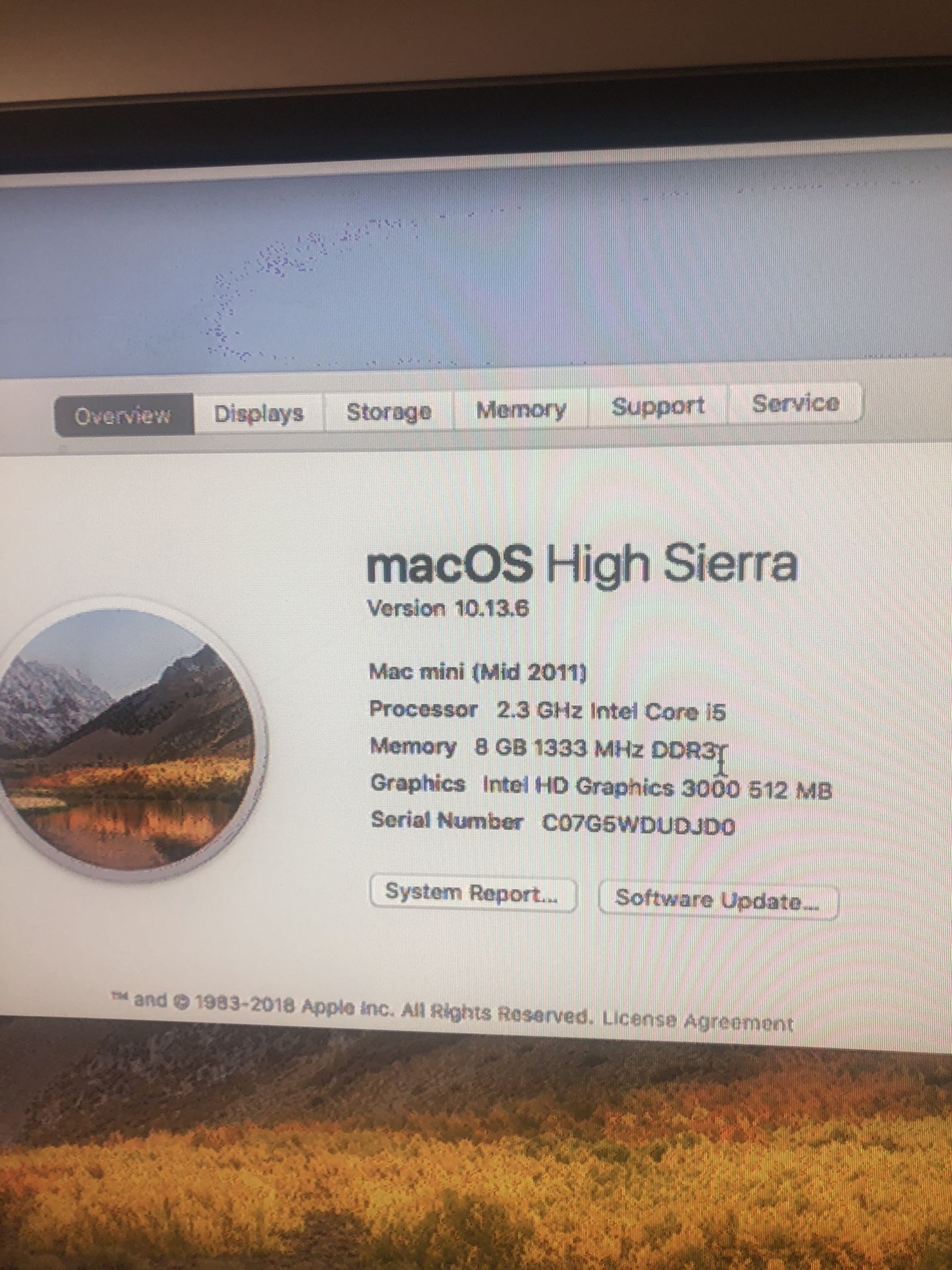 2011/12 Mac Mini 2.3 i5 8GB 500GB Hard drive Computers & Accessories
