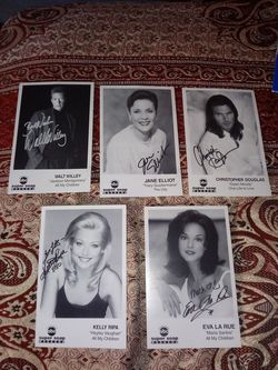 5 soap operas autographed photos Super Soap