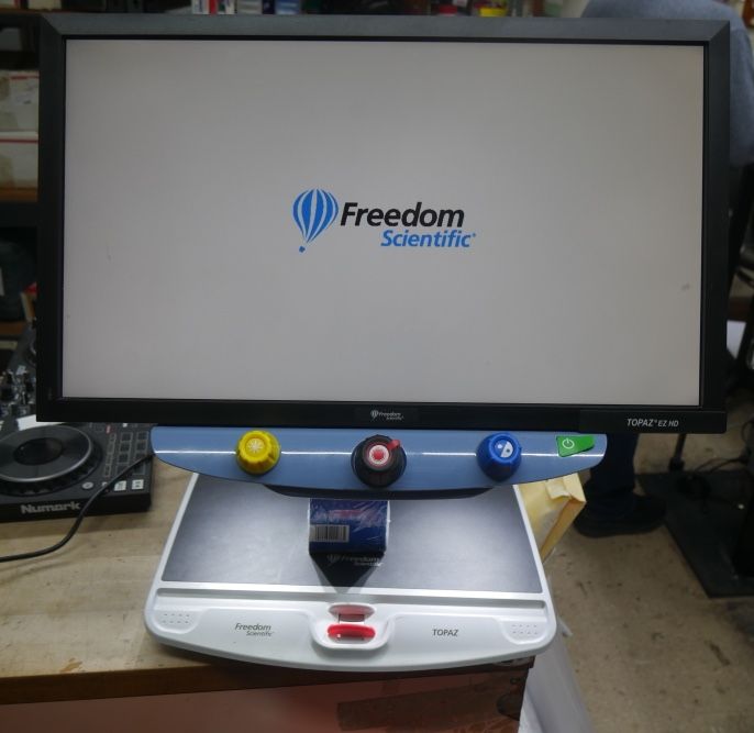 Freedom Scientific Topaz EZ 24" Video Magnifier Portable One. used. tested. in a good working order.