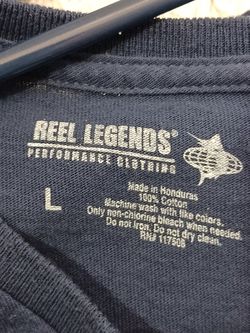 Reel Legends Shirt Men's Lg Blue Short Sleeve Florida Keys Fishing Outdoor  Sun for Sale in Ocean Brz Pk, FL - OfferUp
