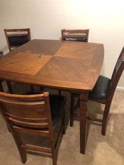 Wooden dinner table