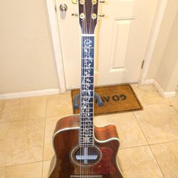 White Dove, Custom Built Unmarked Acoustic-Electric Guitar, All Solid Koa