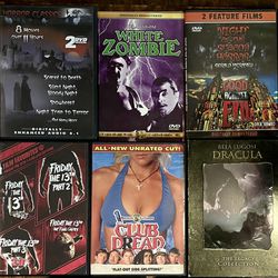 Horror Movie DVD Collection (Ninth Gate, Club Dread, Dracula, more)