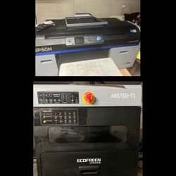 Epson DTG printer and Mister Pre-treat Machine
