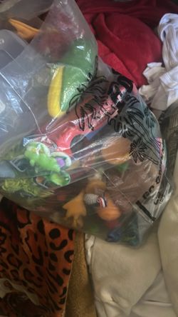Bag filled with toys(squishes, random toys)